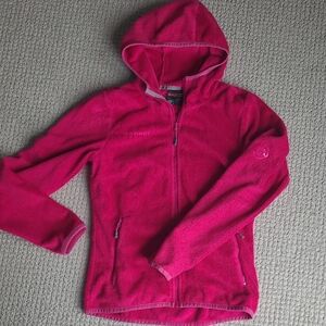 Mammut Bright Pink Fleece Hoodie Jacket